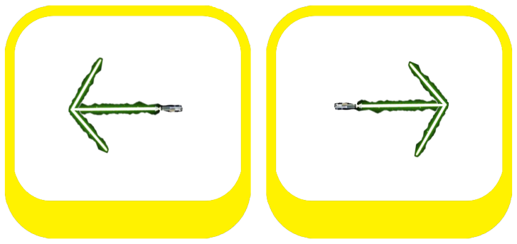 comands arrow right and arrow left